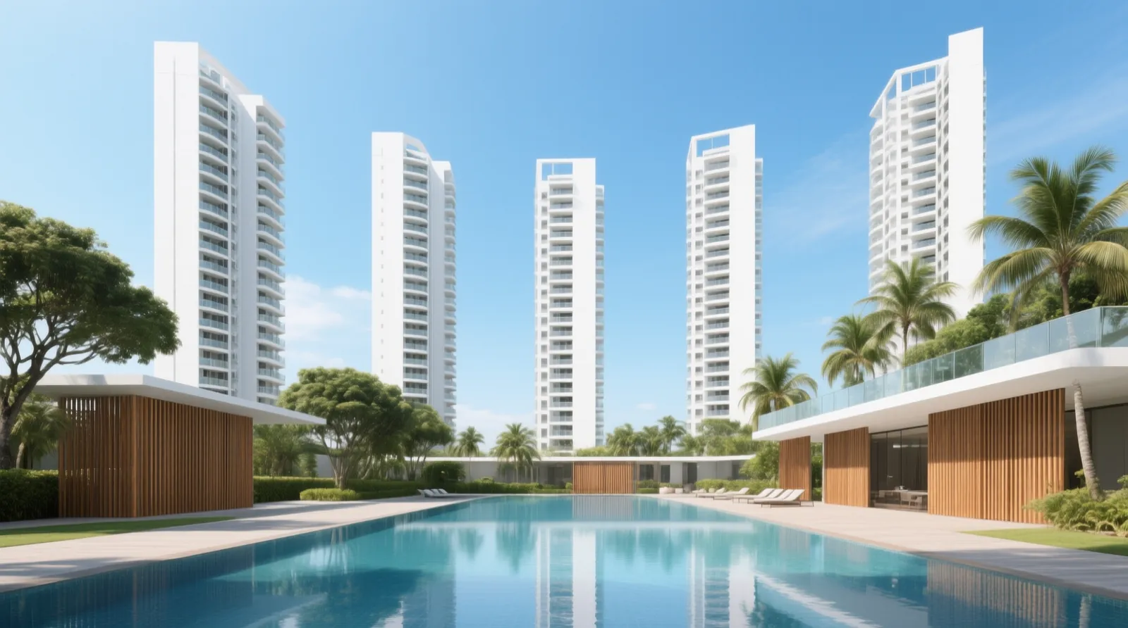 AI-generated artist’s impression: Five residential towers