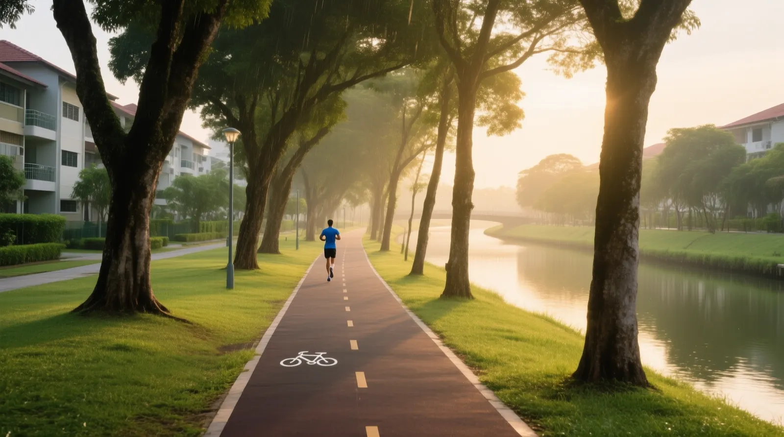 AI-generated artist’s impression: Park connector